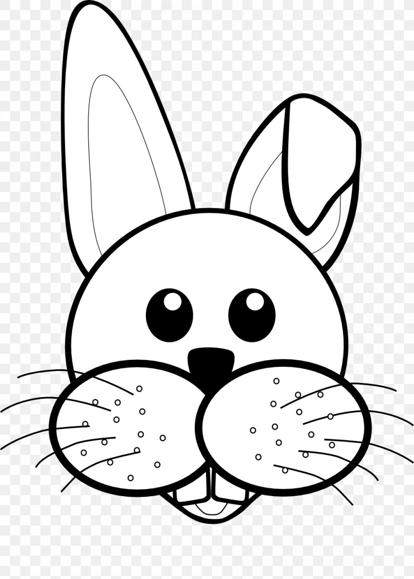 Easter Bunny Rabbit Black And White Clip Art, PNG, 999x1397px, Easter Bunny, Artwork, Black, Black And White, Carnivoran Download Free