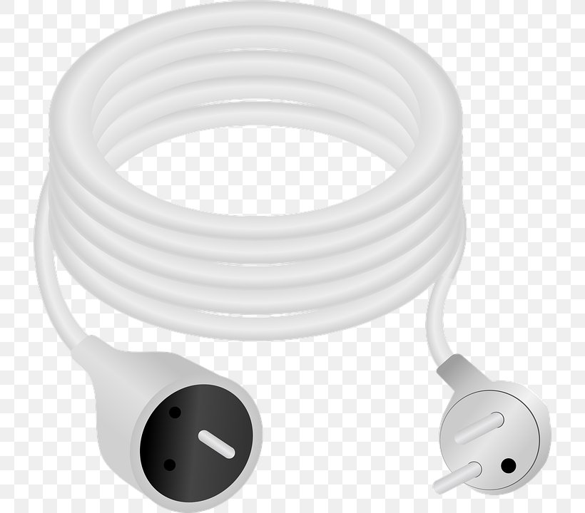 Extension Cords Power Cord Clip Art, PNG, 726x720px, Extension Cords, Ac Power Plugs And Sockets, Cable, Data Transfer Cable, Electrical Cable Download Free
