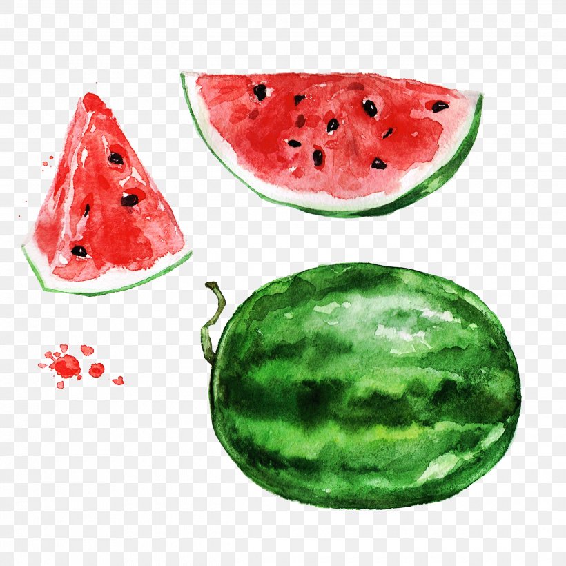Juice Watercolor Painting Watermelon Auglis, PNG, 2480x2480px, Watercolor, Cartoon, Flower, Frame, Heart Download Free