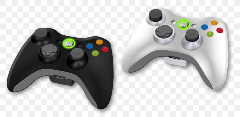 Black Xbox 360 Controller Xbox One Controller Game Controller, PNG, 800x400px, Black, All Xbox Accessory, Electronic Device, Game Controller, Gamepad Download Free