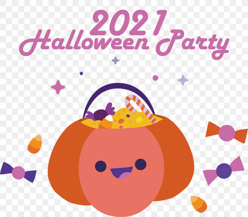 Halloween Party 2021 Halloween, PNG, 3000x2634px, Halloween Party, Calabaza, Cartoon, Happiness, Line Download Free