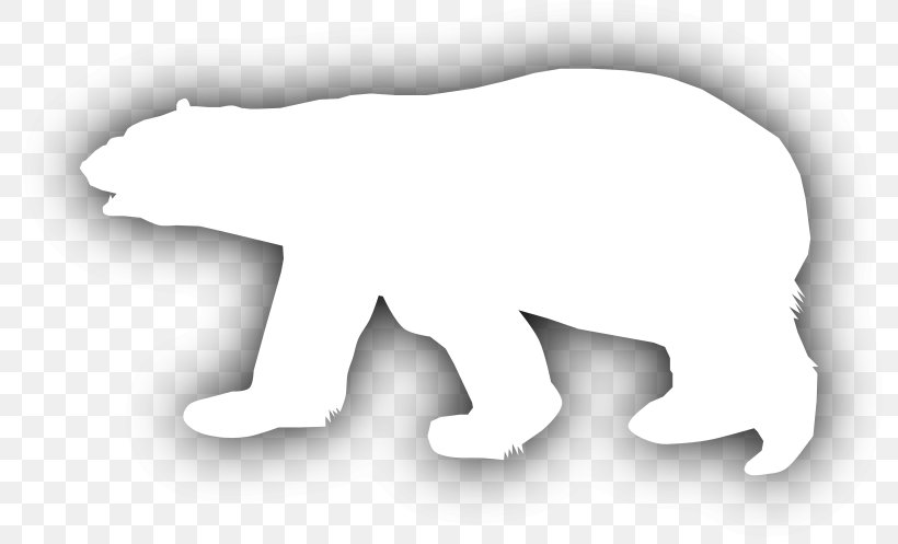 Polar Bear Canidae Clip Art, PNG, 800x497px, Bear, Animal, Black And White, Canidae, Carnivoran Download Free