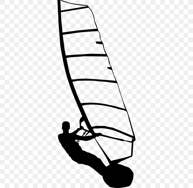 Sail Windsurfing Sticker Sport Clip Art, PNG, 800x800px, Sail, Black And White, Com, Fitness Centre, Football Download Free