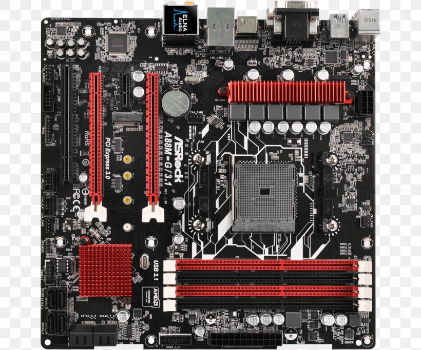 Socket AM4 Socket FM2+ Motherboard ASRock A88M-G/3.1, PNG, 1200x1000px, Socket Am4, Advanced Micro Devices, Amd Accelerated Processing Unit, Asrock, Atx Download Free