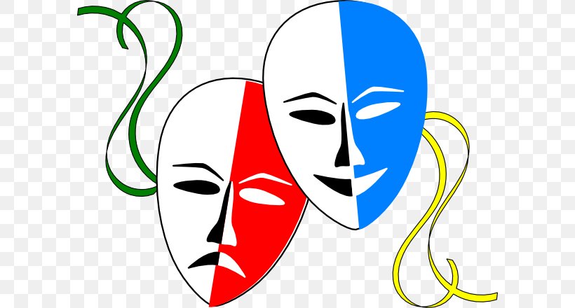 Mask Theatre Drama Clip Art, PNG, 600x440px, Watercolor, Cartoon, Flower, Frame, Heart Download Free