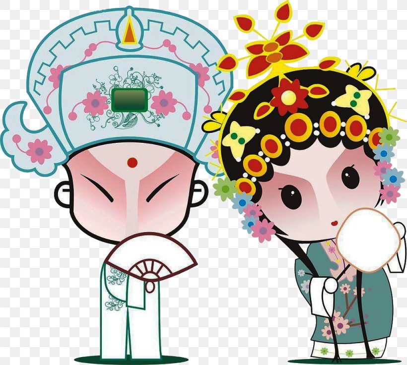 Peking Opera Cartoon, PNG, 1024x920px, Watercolor, Cartoon, Flower, Frame, Heart Download Free