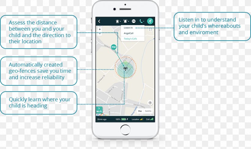 Smartphone GPS Tracking Unit Child AngelSense, PNG, 851x506px, Smartphone, Autism, Child, Communication, Communication Device Download Free