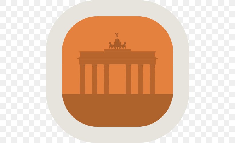 Brandenburg Gate Product Design Font, PNG, 500x500px, Brand, Brandenburg Gate, Orange Download Free