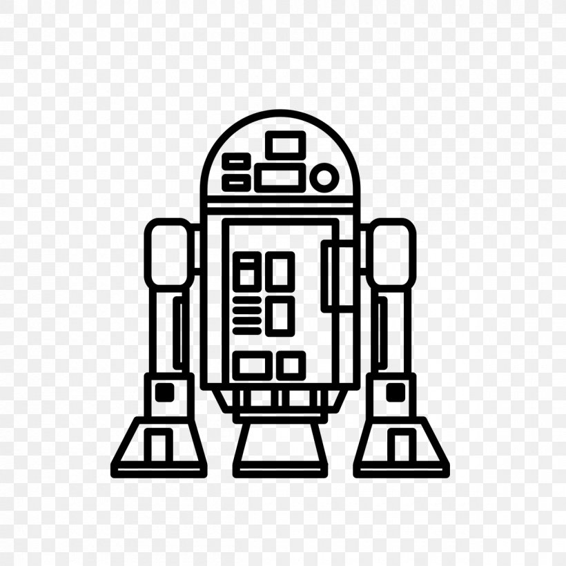 R2-D2 Luke Skywalker Drawing Coloring Book Line Art, PNG, 1200x1200px, Luke Skywalker, Area, Black And White, Brand, Coloring Book Download Free
