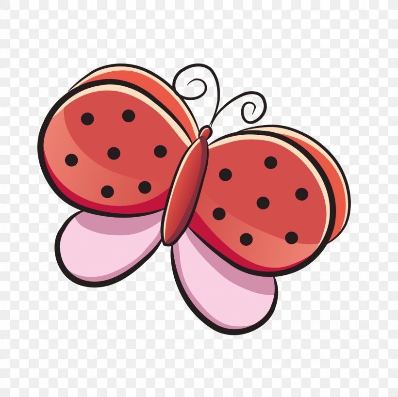 Butterfly, PNG, 1181x1181px, Butterfly, Butterflies And Moths, Cartoon, Color, Food Download Free