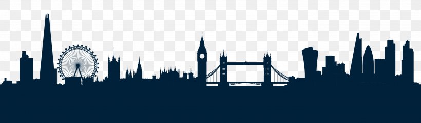 Skyline Silhouette City Of London Palace Of Westminster, PNG, 2752x810px, Skyline, Black And White, City, City Of London, Daytime Download Free