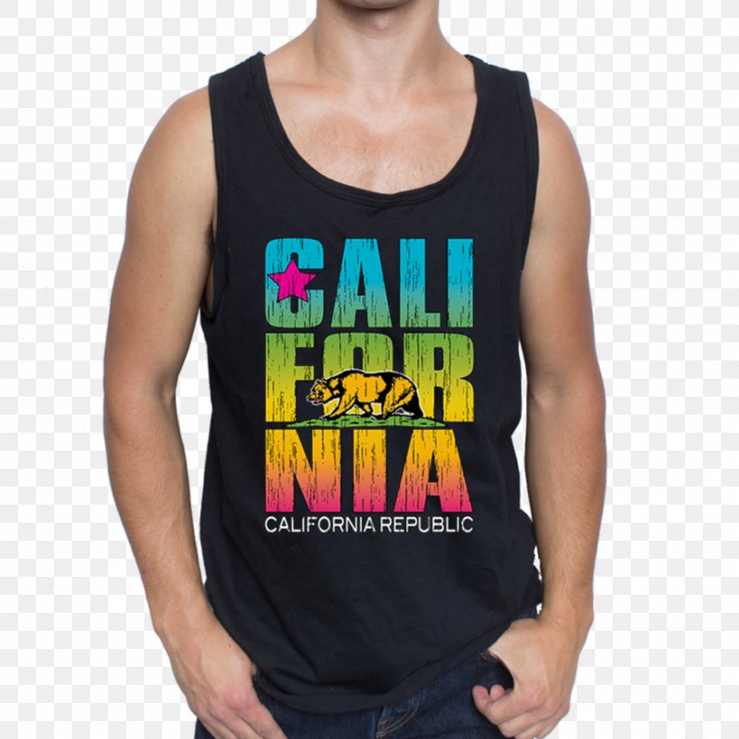 T-shirt California Republic Sleeveless Shirt Hoodie, PNG, 900x900px, Tshirt, Active Tank, California, California Republic, Clothing Download Free