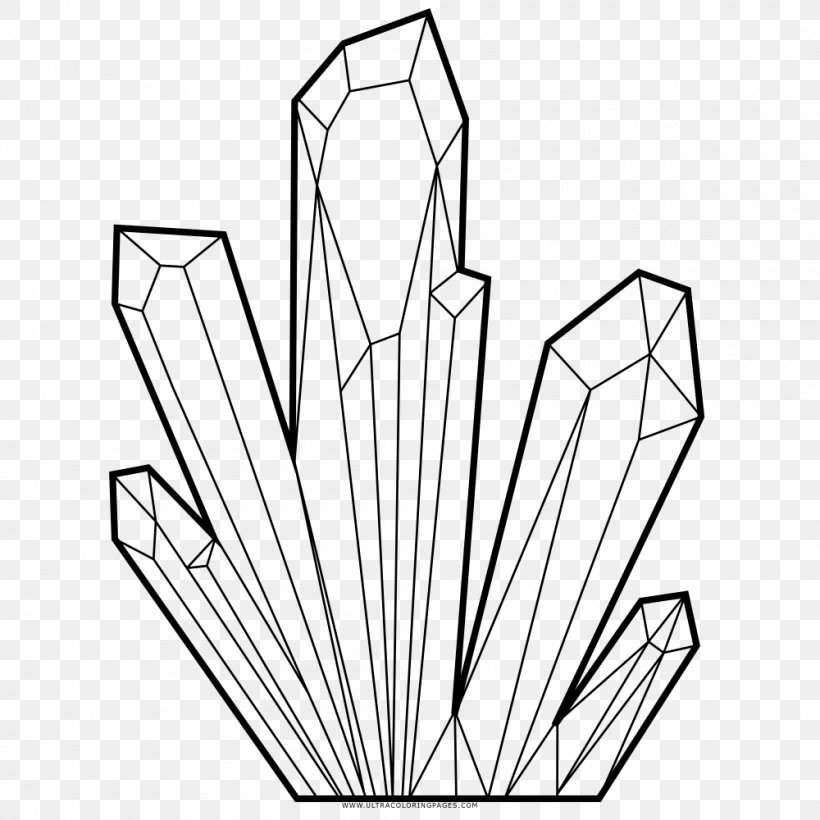 Coloring Book Line Art Drawing Crystal Ausmalbild, PNG, 1000x1000px, Coloring Book, Ausmalbild, Black And White, Book, Crystal Download Free