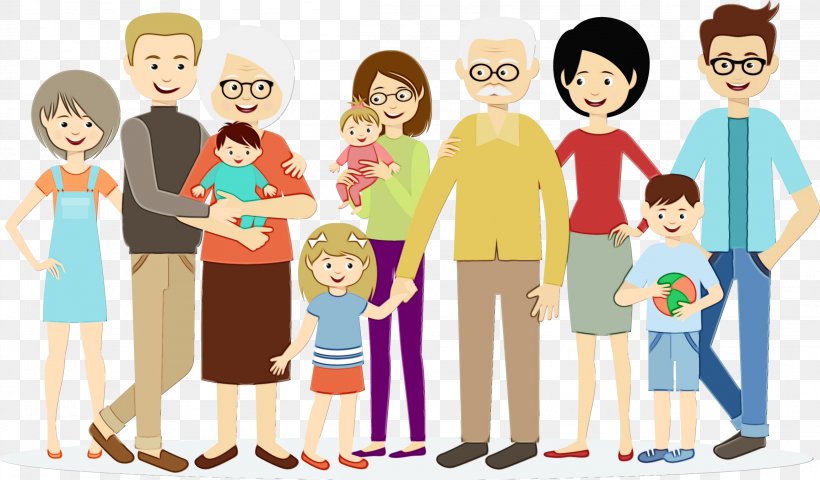 People Social Group Cartoon Community Sharing, PNG, 2308x1352px, Watercolor, Cartoon, Community, Family Taking Photos Together, Fun Download Free