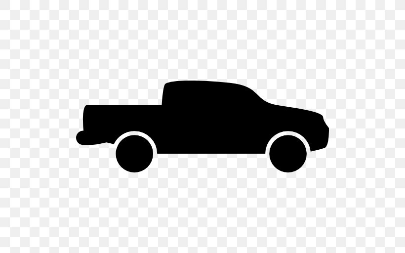 Pickup Truck Car Thames Trader Toyota Tacoma, PNG, 512x512px, Pickup Truck, Black, Black And White, Box Truck, Car Download Free