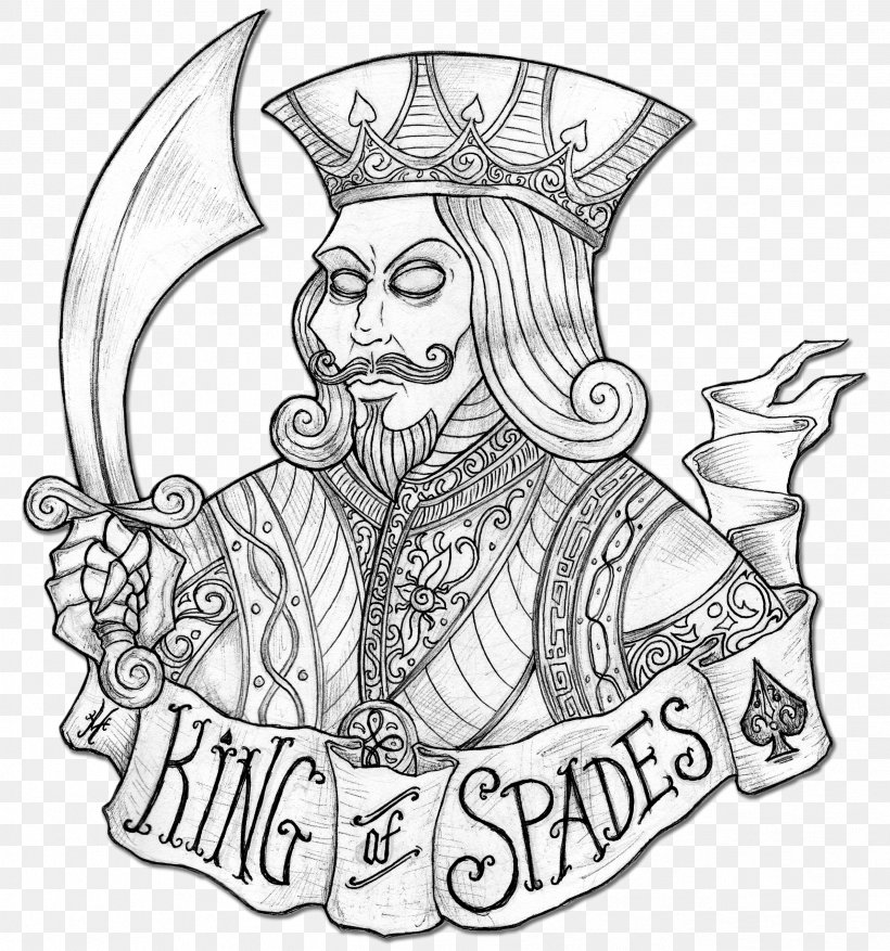 Clip Art King Of Spades King Of Spades Drawing, PNG, 2539x2717px, King, Ace, Ace Of Spades, Art, Artwork Download Free