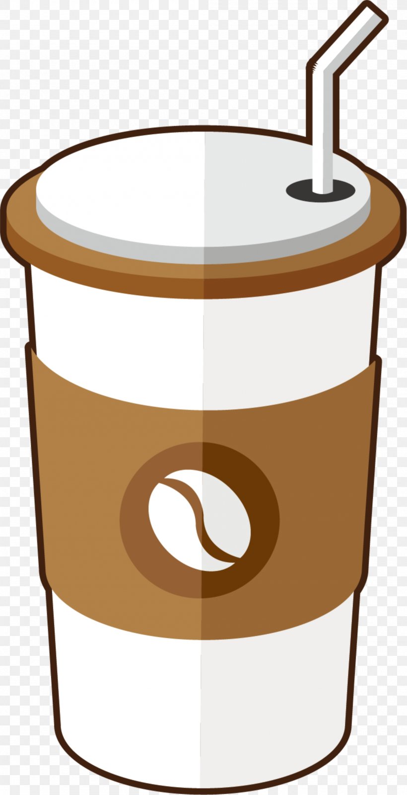 Coffee Cup Drinking Straw, PNG, 2000x3903px, Coffee, Caffeine, Cappuccino, Coffee Bean, Coffee Cup Download Free