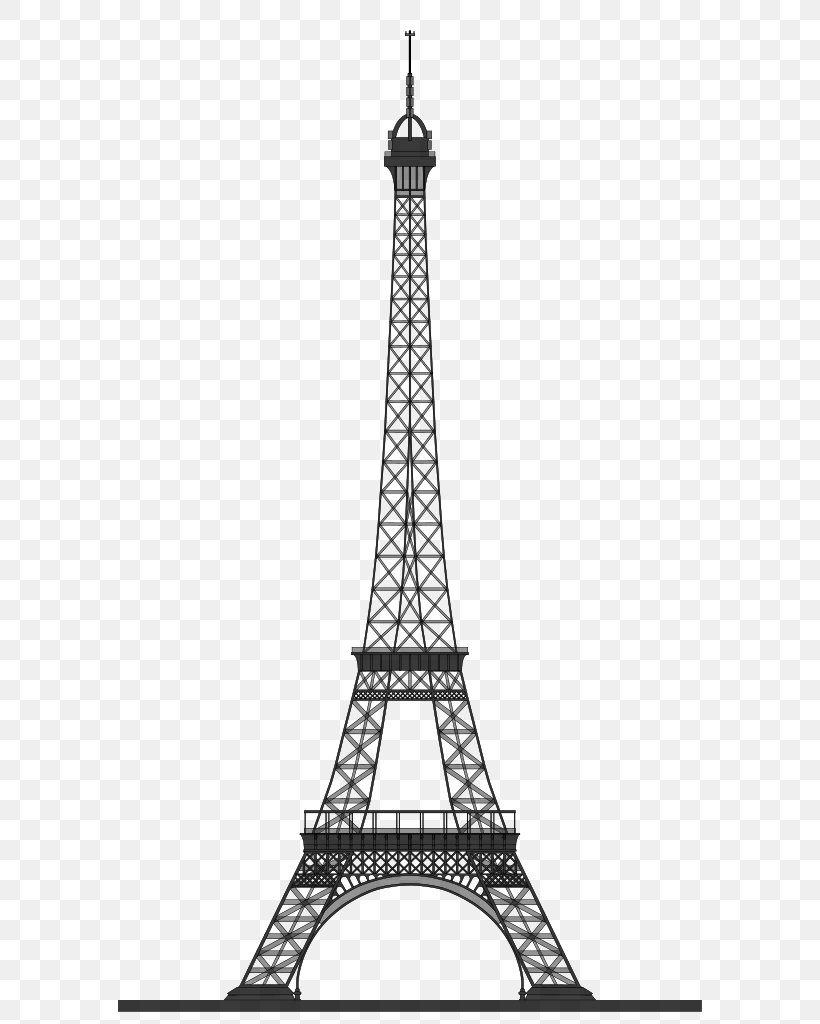 Eiffel Tower Clip Art, PNG, 640x1024px, Eiffel Tower, Black And White, Drawing, Landmark, Light Fixture Download Free