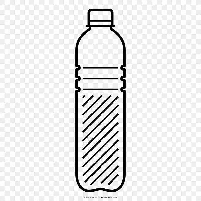 Water Bottles Plastic Bottle Coloring Book, PNG, 1000x1000px, Water Bottles, Ausmalbild, Black And White, Bottle, Coloring Book Download Free