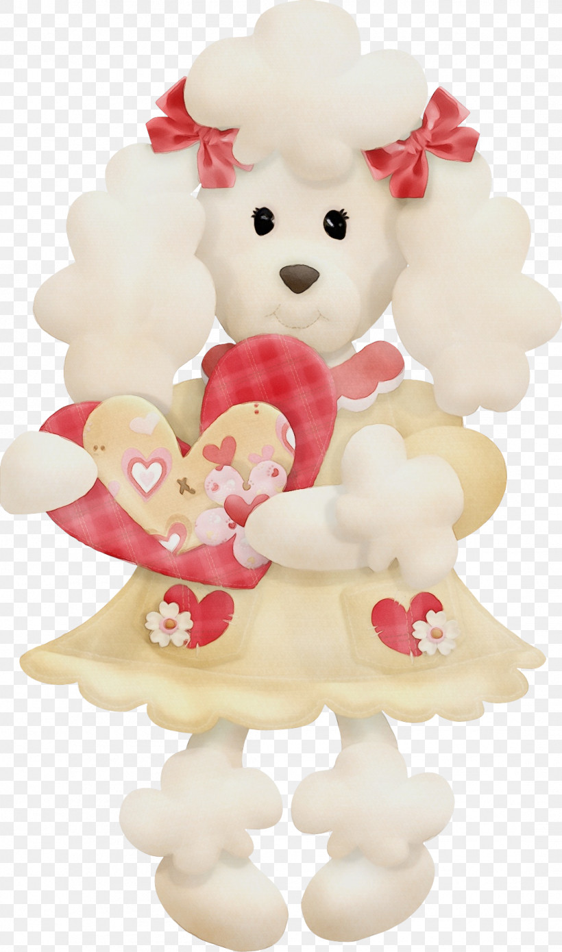 Teddy Bear, PNG, 1095x1857px, Watercolor, Figurine, Heart, Paint, Plush Download Free