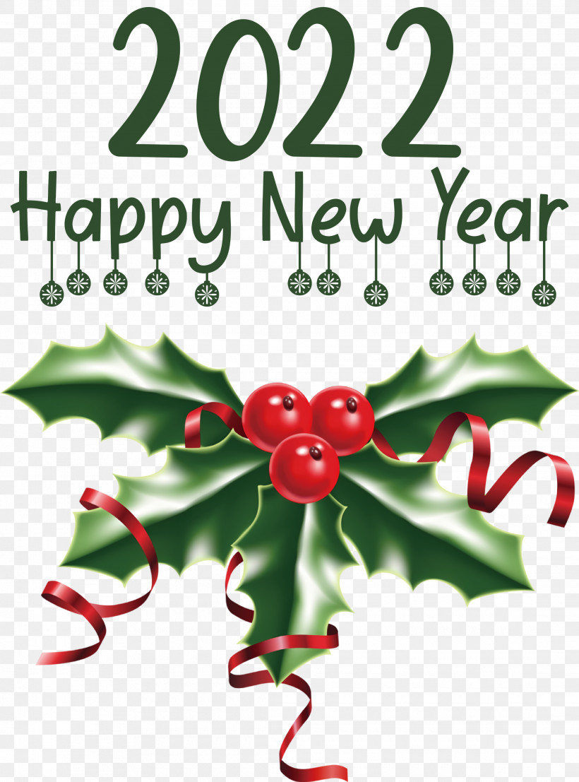 2022 Happy New Year 2022 New Year Happy New Year, PNG, 2220x2999px, Happy New Year, American Holly, Berry, Common Holly, Holly Download Free