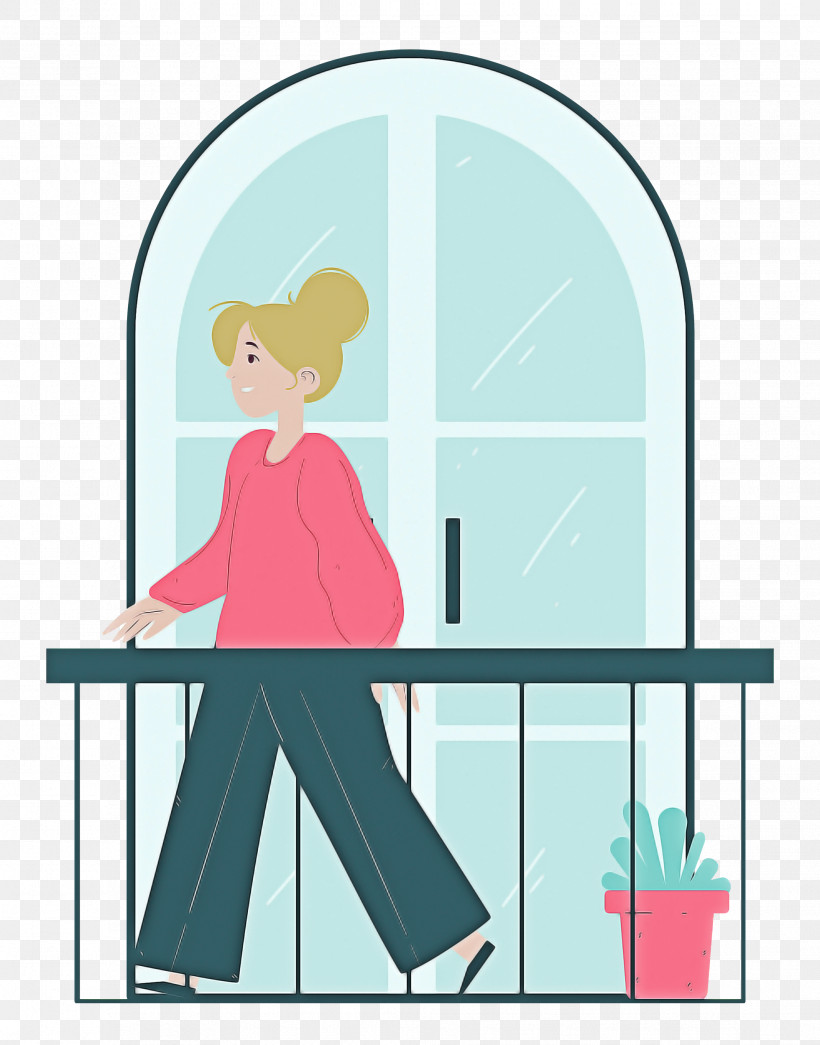 Balcony Home Rest, PNG, 1961x2500px, Balcony, Behavior, Cartoon, Furniture, Home Download Free