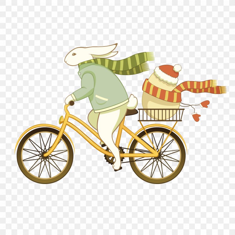 Easter Bunny Bicycle Easter Egg Here Comes The Easter Cat, PNG, 2000x2000px, Easter Bunny, Bicycle, Bicycle Accessory, Bicycle Frame, Bicycle Handlebars Download Free
