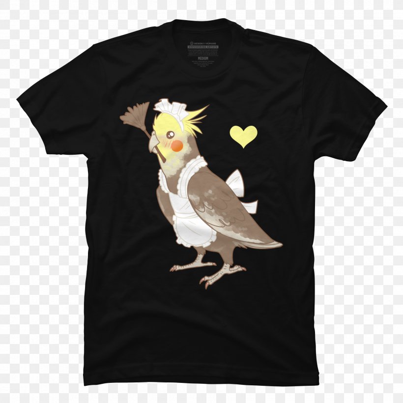 T-shirt Sleeve Cockatiel Outerwear, PNG, 1800x1800px, Tshirt, Beak, Bird, Cockatiel, Cockatoo Download Free