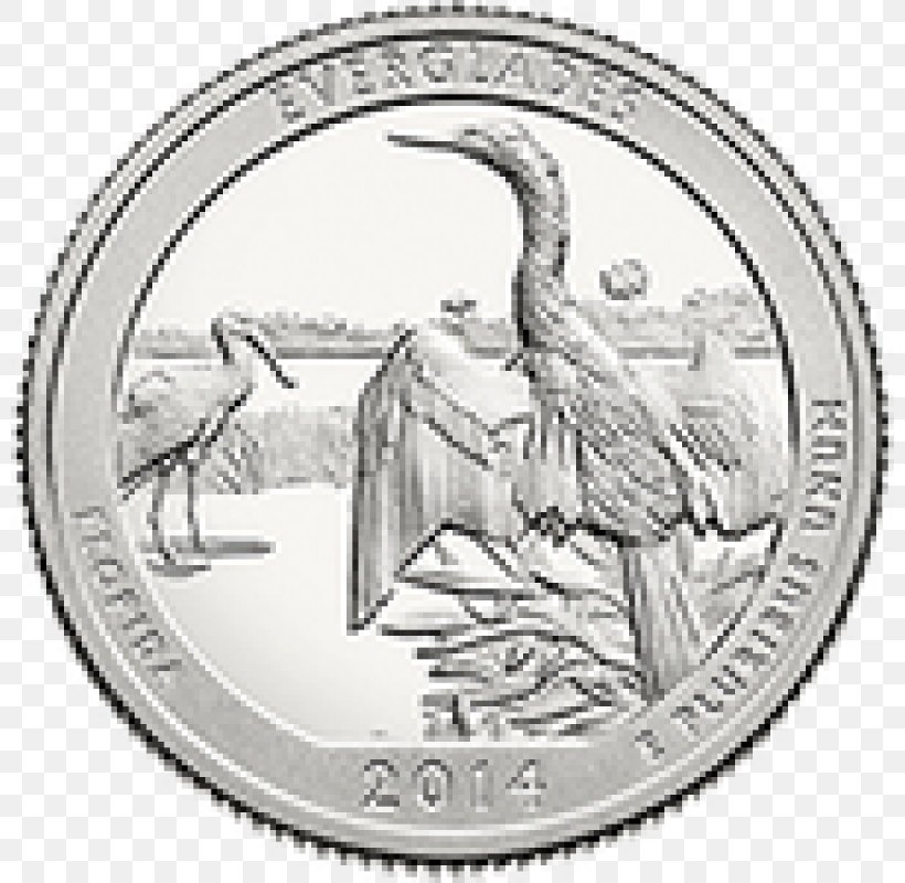 United States Dollar Quarter Dollar Coin, PNG, 800x800px, 50 State Quarters, United States, Black And White, Coin, Commemorative Coin Download Free