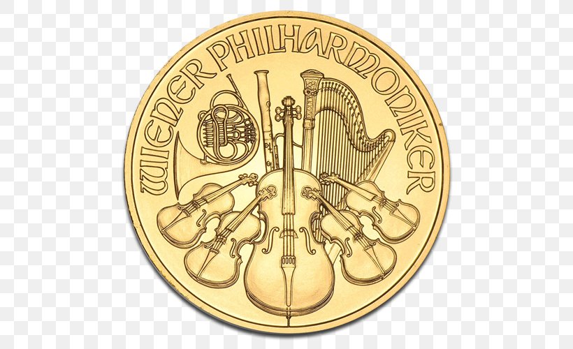 Austrian Silver Vienna Philharmonic Gold Orchestra, PNG, 500x500px, Vienna Philharmonic, American Gold Eagle, Austrian Mint, Austrian Silver Vienna Philharmonic, Bullion Download Free