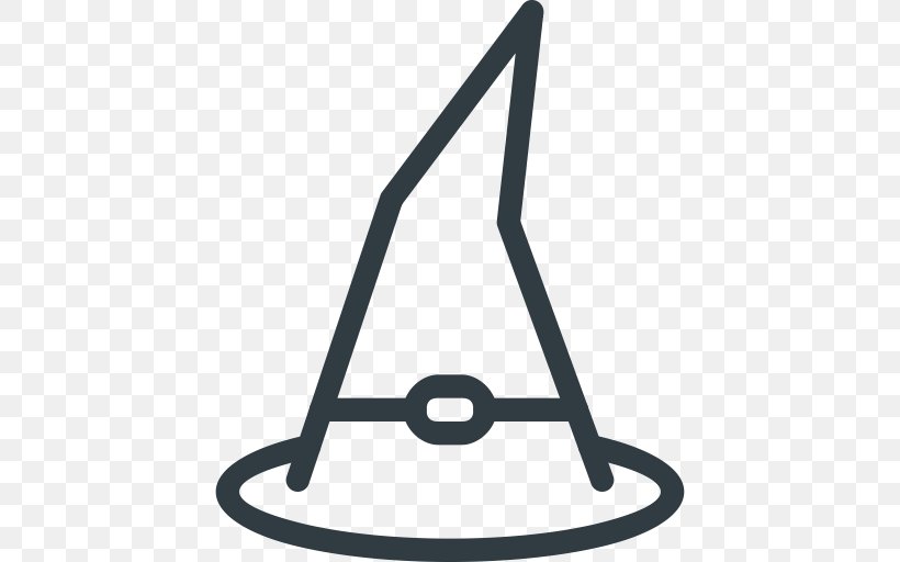 Iconfinder, PNG, 512x512px, Witch Hat, Area, Black And White, Hard Hats, Hat Download Free