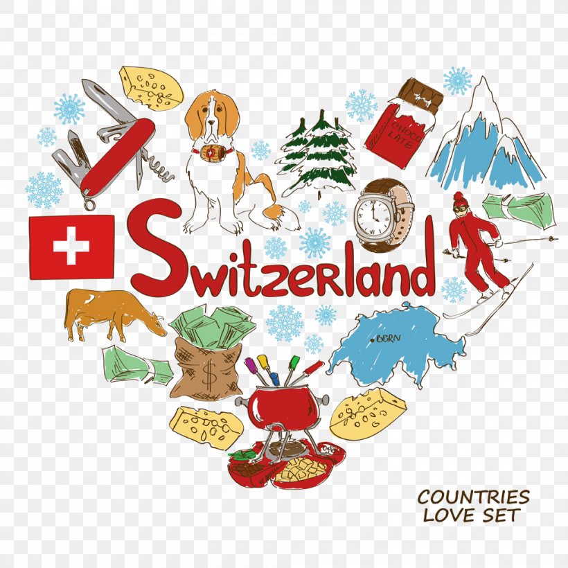 Switzerland Fondue Stock Illustration Clip Art, PNG, 1000x1000px, Switzerland, Area, Art, Clip Art, Flag Of Switzerland Download Free
