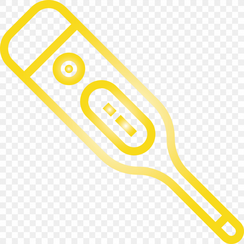 Thermometer Fever COVID, PNG, 3000x3000px, Thermometer, Covid, Fever, Yellow Download Free