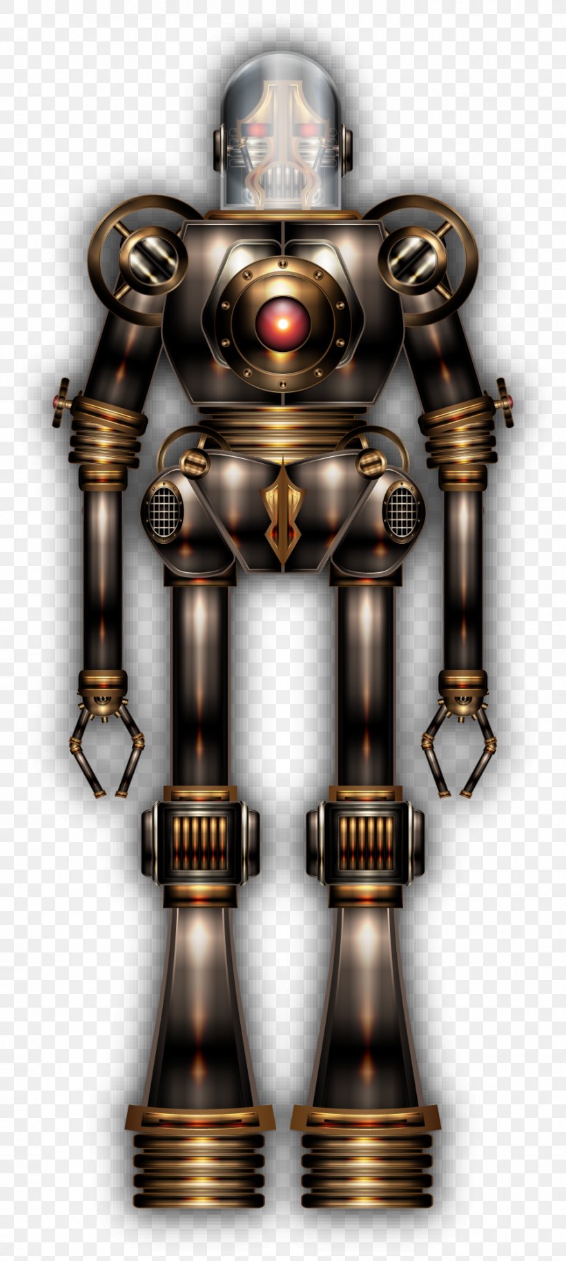 Robotic Art Steampunk Dampfroboter Cyborg, PNG, 900x2006px, 2018, Robot, Android, Art, Brass Download Free