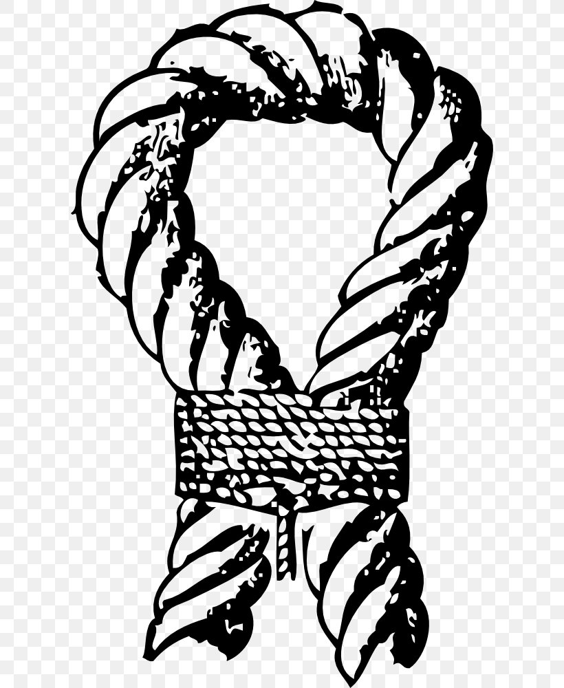 Knot Rope Seizing Clip Art, PNG, 614x1000px, Knot, Art, Artwork, Black, Black And White Download Free
