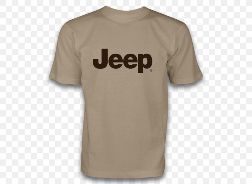 T-shirt Jeep Sleeve Brand, PNG, 533x600px, Tshirt, Active Shirt, Beige, Brand, Clothing Download Free