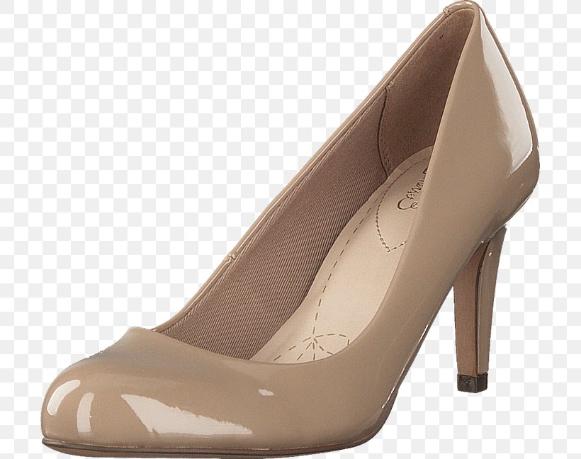 C. & J. Clark High-heeled Shoe Leather Sandal, PNG, 705x648px, C J Clark, Basic Pump, Beige, Boot, Ecru Download Free