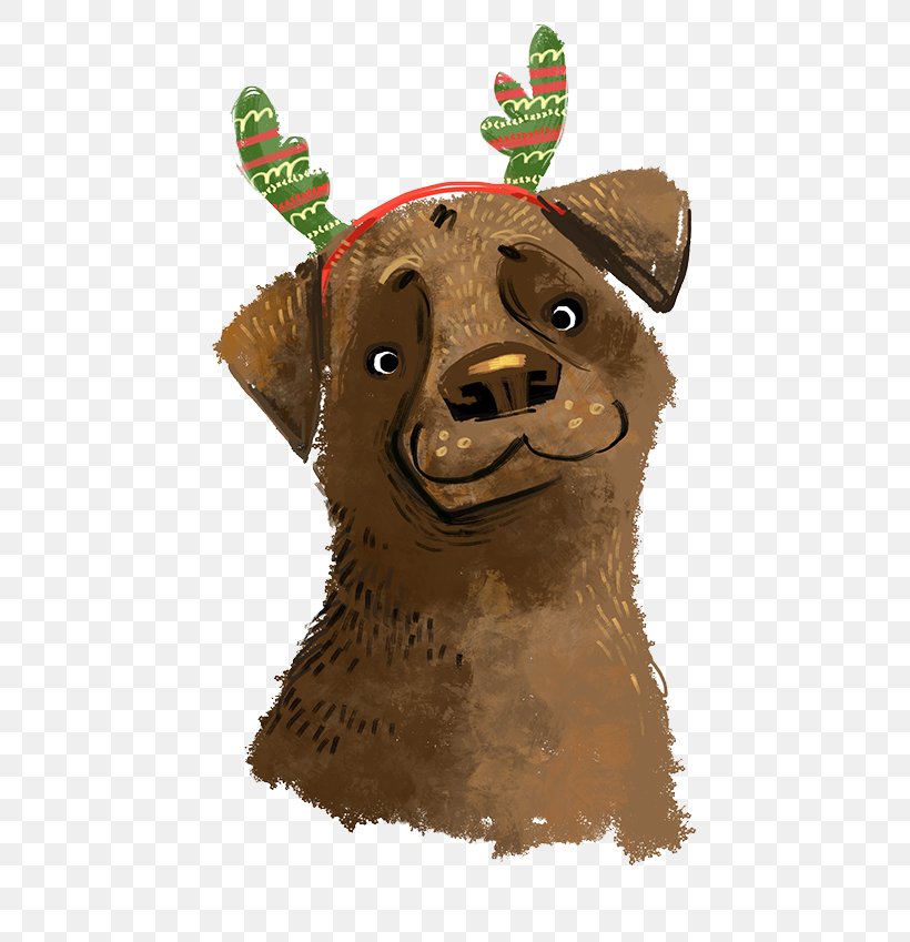 Dog Chien Pourri Drawing Christmas Illustration, PNG, 600x849px, Dog, Bear, Carnivoran, Cartoon, Christmas Download Free