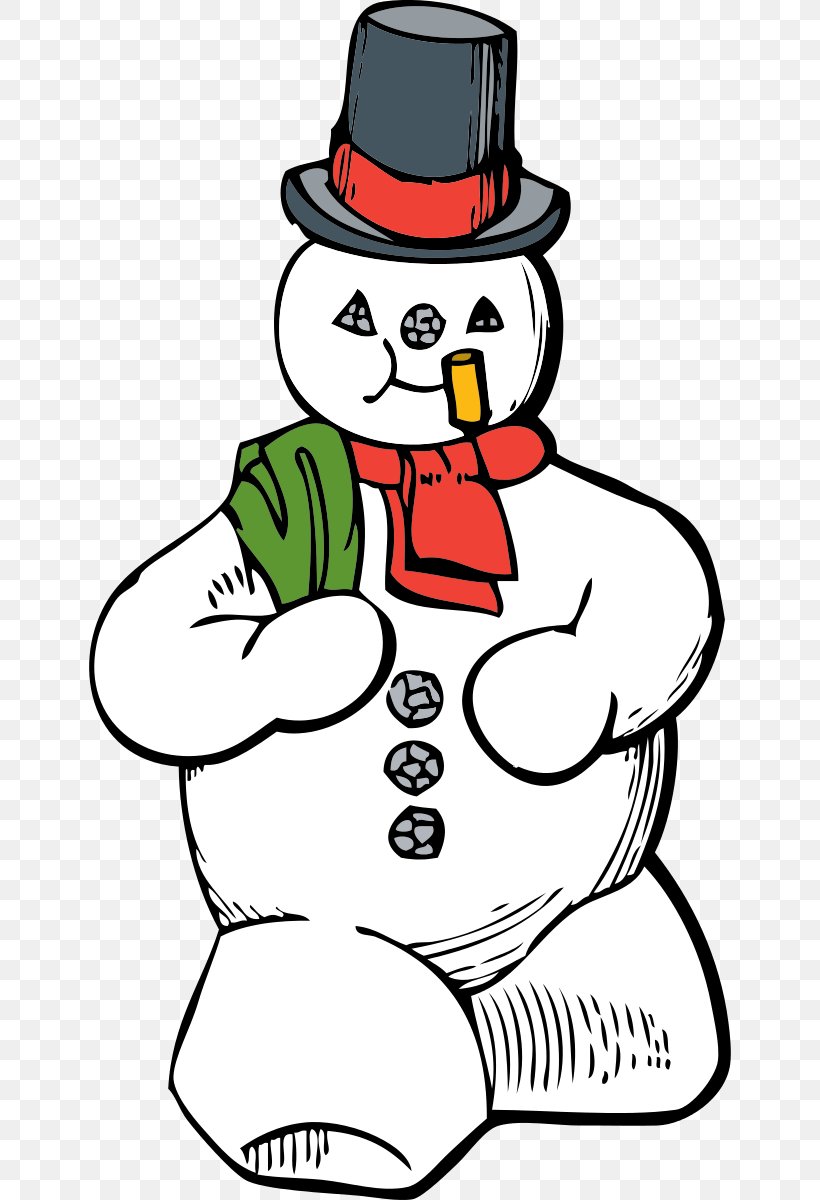 Frosty The Snowman Free Content Clip Art, PNG, 642x1200px, Snowman, Art, Artwork, Beak, Black And White Download Free