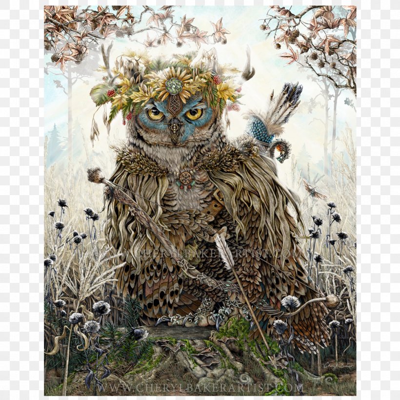 Great Horned Owl Art Decoupage, PNG, 1000x1000px, Owl, Art, Barn Owl, Bird, Bird Of Prey Download Free