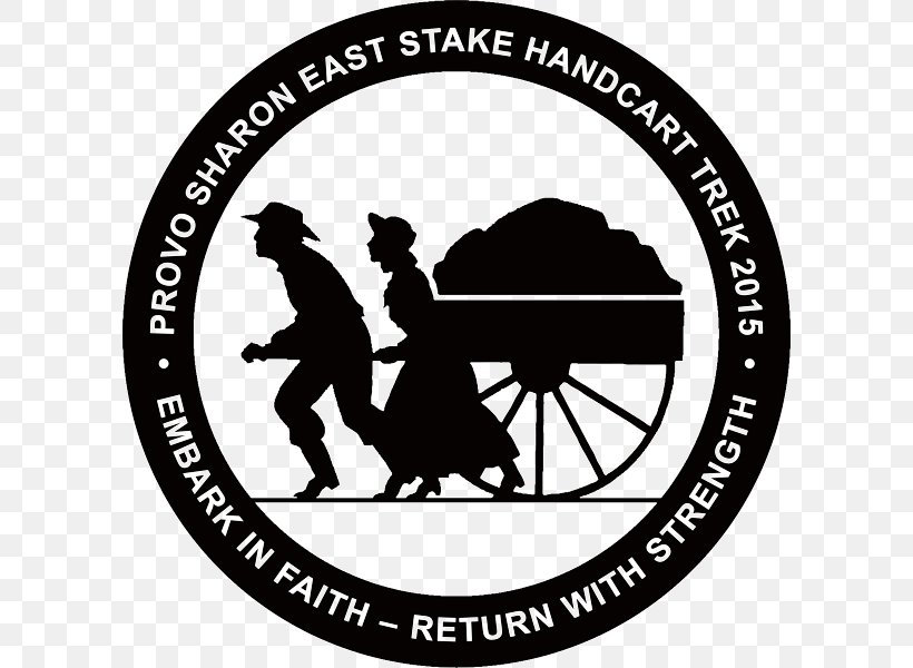 Mormon Handcart Pioneers Mormon Pioneers Pioneer Day The Church Of Jesus Christ Of Latter-day Saints Mormon Trail, PNG, 600x600px, Mormon Handcart Pioneers, American Pioneer, Area, Black, Black And White Download Free