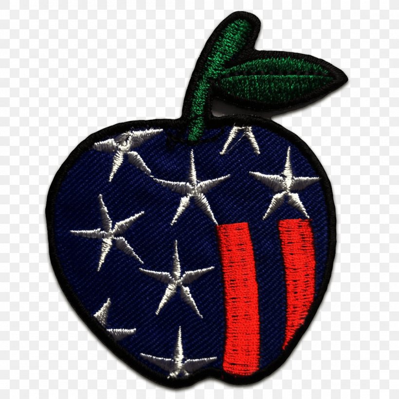 Embroidered Patch Embroidery Iron-on Appliqué Apple, PNG, 1100x1100px, Embroidered Patch, Apple, Applique, Christmas Ornament, Clothing Download Free