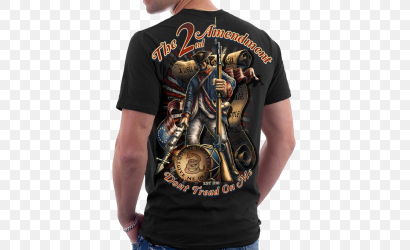 T-shirt Hoodie Second Amendment To The United States Constitution, PNG, 500x500px, Tshirt, Brand, Clothing, Collar, Constitution Download Free