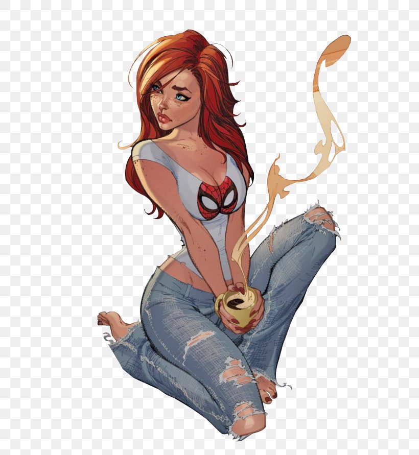 Mary Jane Watson Spider-Man 2 Jean Grey Comics, PNG, 650x891px, Watercolor, Cartoon, Flower, Frame, Heart Download Free