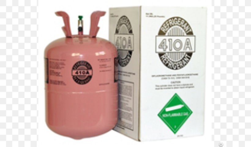 R-410A Refrigerant Chlorodifluoromethane R404A Hydrofluorocarbon, PNG, 640x480px, Refrigerant, Air Conditioning, Chlorodifluoromethane, Chlorofluorocarbon, Cylinder Download Free