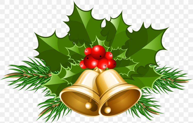 Christmas Jingle Bells Clip Art, PNG, 4700x3019px, Christmas, Aquifoliaceae, Aquifoliales, Bell, Christmas Decoration Download Free
