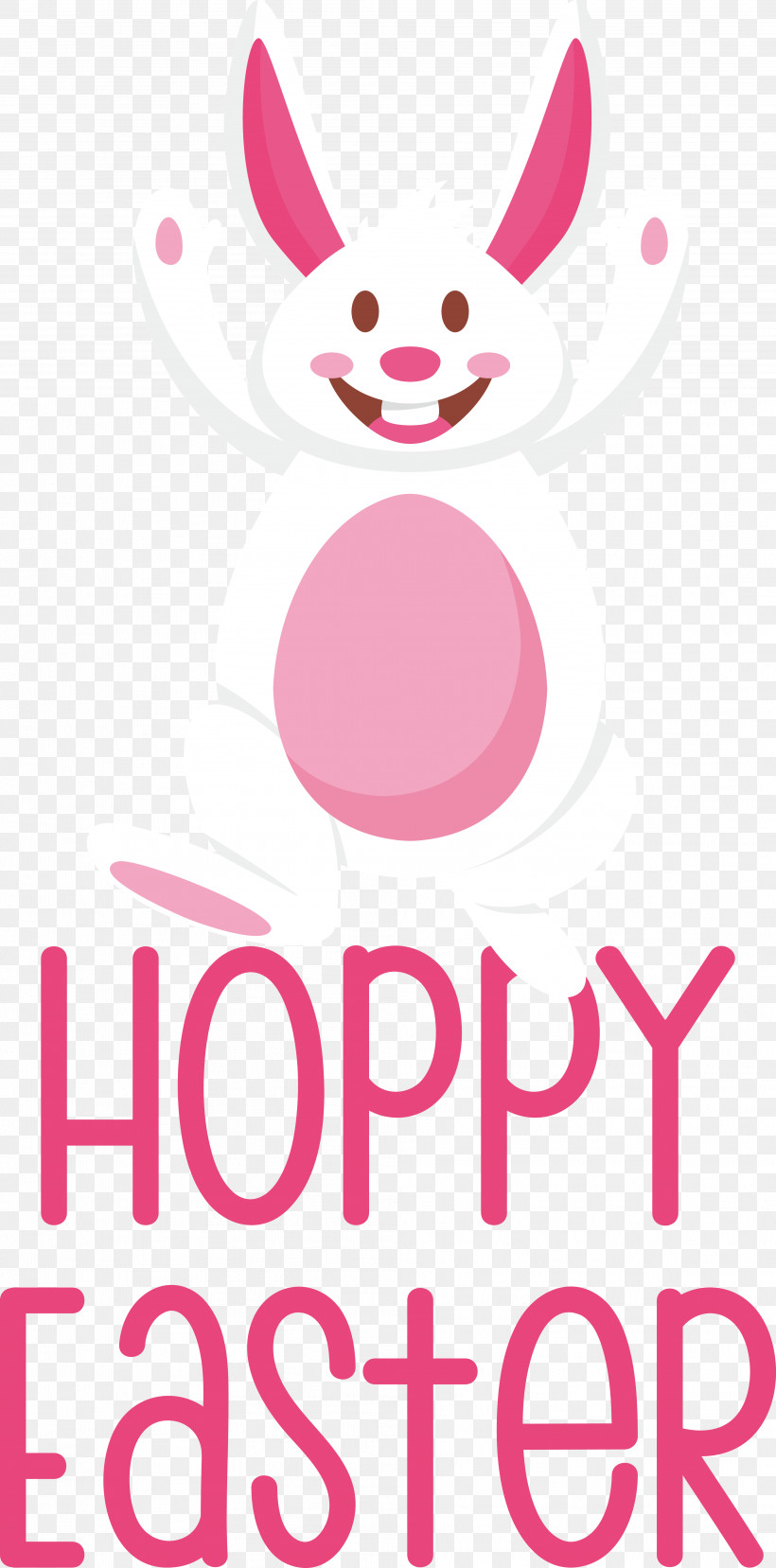 Easter Bunny, PNG, 3963x8009px, Easter Bunny, Flower, Line, Petal, Pink M Download Free