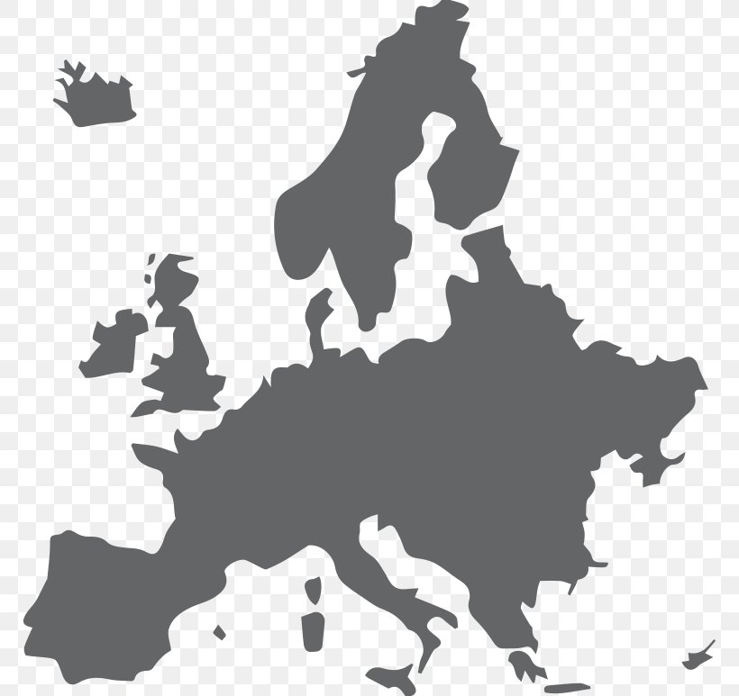 Europe Vector Map Royalty-free, PNG, 768x773px, Europe, Art, Black, Black And White, Horse Download Free
