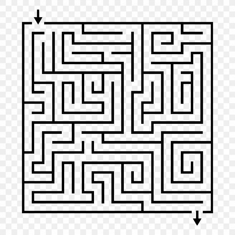 Hedge Maze Labyrinth Puzzle, PNG, 1080x1080px, Maze, Area, Black And White, Coloring Book, Drawing Download Free