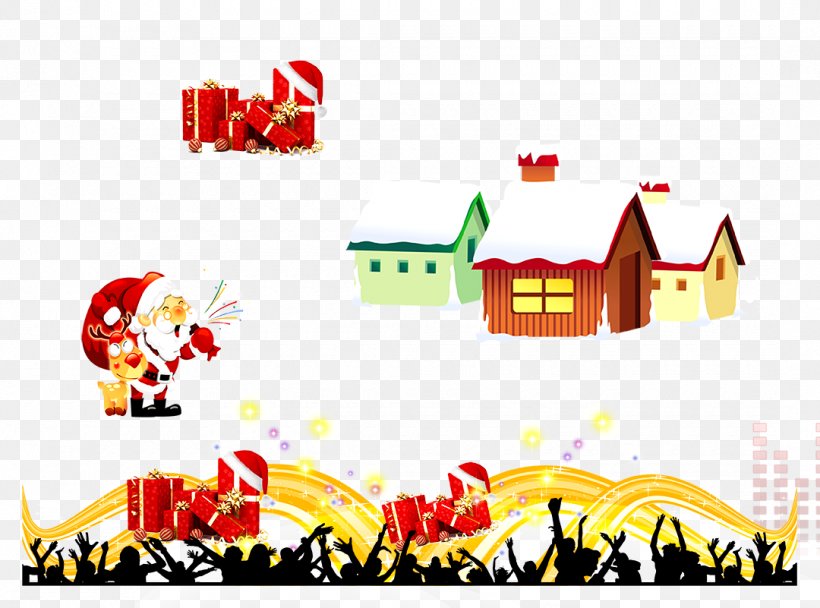 Santa Claus Christmas Illustration, PNG, 1080x801px, Santa Claus, Brand, Christmas, Christmas Card, Gift Download Free